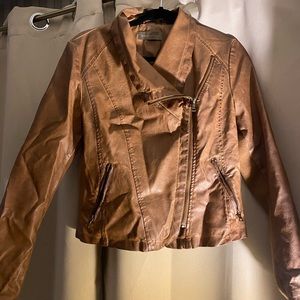 Brown Bagatelle Leather Jacket